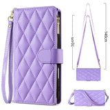 Leather Crossbody Card Wallet Case for Samsung