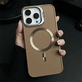 Magnetic Camera Bracket Matte Case for iPhone