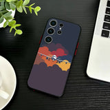Airplane Route Travel Matte Phone Case For Samsung