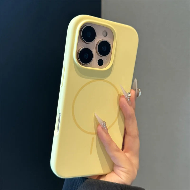 Original Liquid Silicone Magnetic Case For iPhone