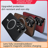 High End Magnetic Suction Leather Phone Case For Samsung