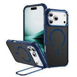 Skin-friendly Shockproof Magnetic Charge Lens Bracket Case For iPhone