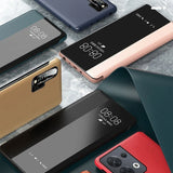 Leather Flip Window Shockproof Case for Samsung