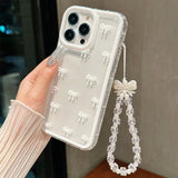 Lovely Bowknot Clear Transparent Soft Case For iPhone