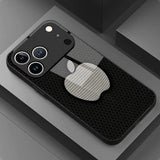 Honeycomb Apple Pattern Electroplated Case for iPhone