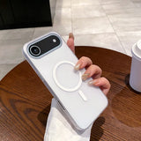 Slim Matte Clear PC Translucent Magnetic Magsafe Case for iPhone