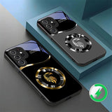 Eagle Head Magnetic Glass Phone Case For Samsung