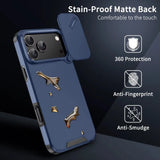 Magnetic Shockproof with Slide Camera Lens Protection Phone Case for iPhone