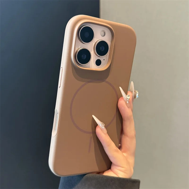 Original Liquid Silicone Magnetic Case For iPhone