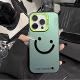 Color Silver Smile Cheeks Pattern Cover For iPhone