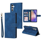 Leather Wallet Card Framework Magnetic Flip Phone Case for Samsung