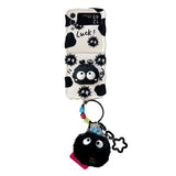 Cartoon Big Eyed Coal Ball Elf Phone Case for Samsung Z Flip 6 5 4 3