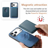 2-in-1 Magnetic RFID Blocking Wallet Case for iPhone