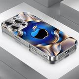 Cool Blue Texture Electroplated Case for iPhone