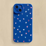Colorful Small Love Heart Silicone Shockproof Soft Phone Case for iPhone