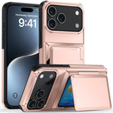 Card Holder Shockproof Case For iPhone