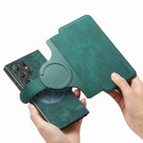 Detachable Magnetic Card Wallet Flip Leather Case for Samsung