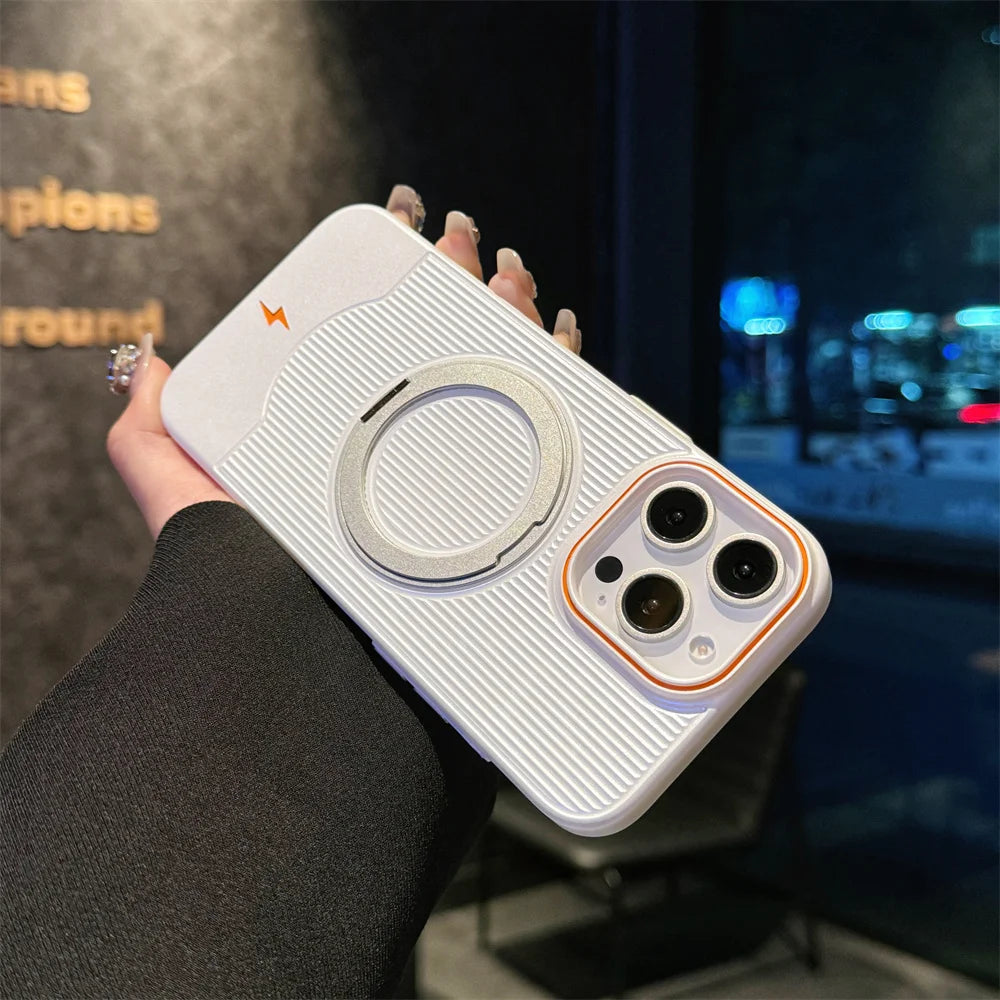 Luxury 360° Rotatable Magnetic Stand Phone Case For iPhone
