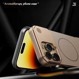 Magnetic Luxury Solid Color Aromatherapy Phone Case For iPhone