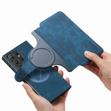 Detachable Magnetic Card Wallet Flip Leather Case for Samsung