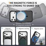 Skin-friendly Shockproof Magnetic Charge Lens Bracket Case For iPhone