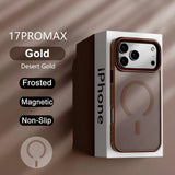 Luxury Matte Transparent Magnetic Case For iPhone