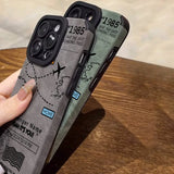 Air Route Pattern Silicone Shockproof Soft Case for iPhone