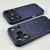 Semi‑Transparent Magnetic Anti‑Drop Case for iPhone