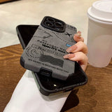 Air Route Pattern Silicone Shockproof Soft Case for iPhone
