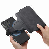 Detachable Magnetic Card Wallet Flip Leather Case for Samsung