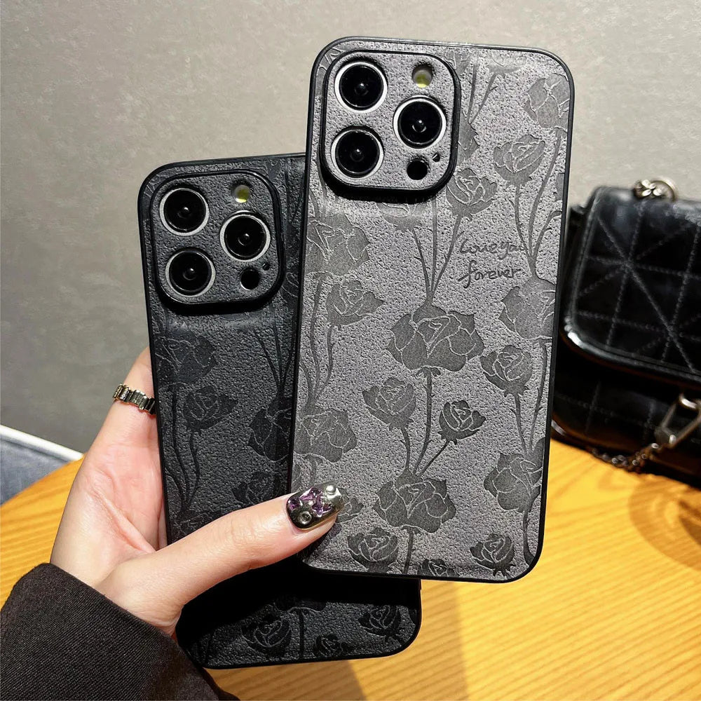 Fashion Retro Flowers Phone Case For iPhone