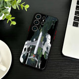 Airplane Route Travel Matte Phone Case For Samsung