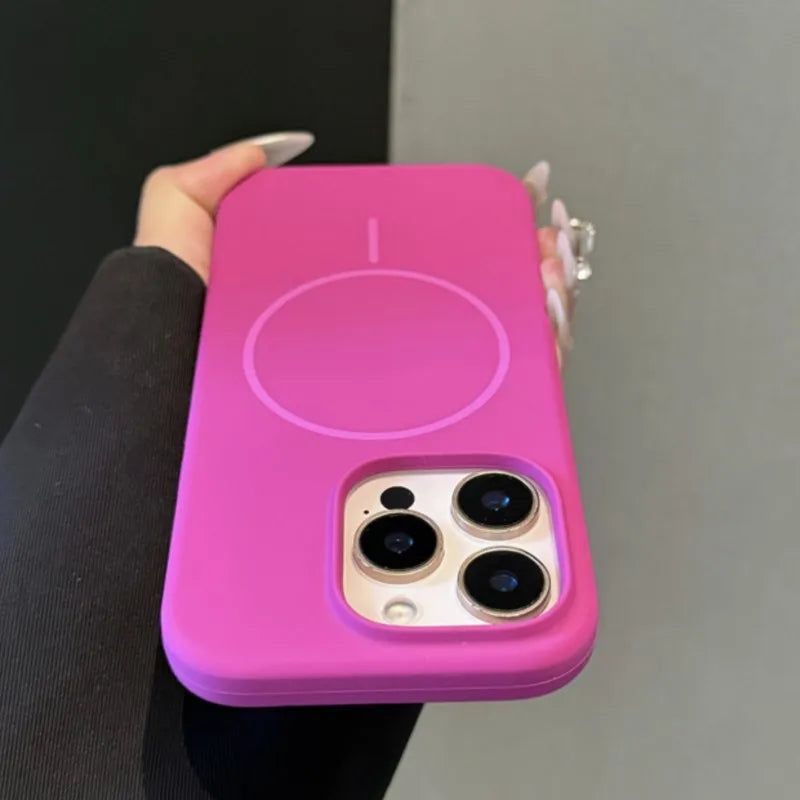 Original Liquid Silicone Magnetic Case For iPhone