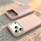 Premium Solid Color Liquid Silicone Shockproof Case for iPhone
