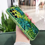 Monstera Deliciosa Leaf Pattern Phone Case For Samsung