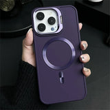 Magnetic Camera Bracket Matte Case for iPhone