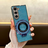 Ring Electroplate Sparkling Magnetic Phone Case for Samsung