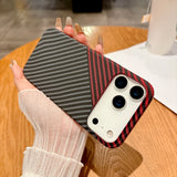 Magnetic Luxury Carbon Fiber Texture Phone Case for iPhone