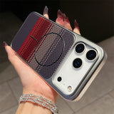 Plating Carbon Fiber Armor Magnetic Phone Case for IPhone