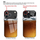 Beer Pattern Electroplated Phone Case for iPhone