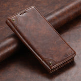 Leather Magnetic Card Slot Flip Case for Samsung