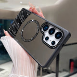 Glitter Diamond Magnetic Mirror Case For Samsung