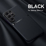 Luxury Leather Magnetic Shockproof Case for Samsung