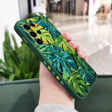 Monstera Deliciosa Leaf Pattern Phone Case For Samsung