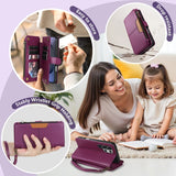 Leather Card Slot Magnetic Flip Wallet Case for Samsung
