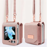 Stylish Crossbody Wallet Case With Card Slots for Samsung Z Flip