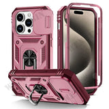 Heavy Duty with Camera Kickstand Phone Case for iPhone