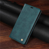Leather Flip Wallet Case For iPhone