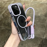 Luxury Clear Soft Magnetic Wireless Charge Case for iPhone