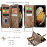 Leather Flip Wallet Etui Case for Samsung